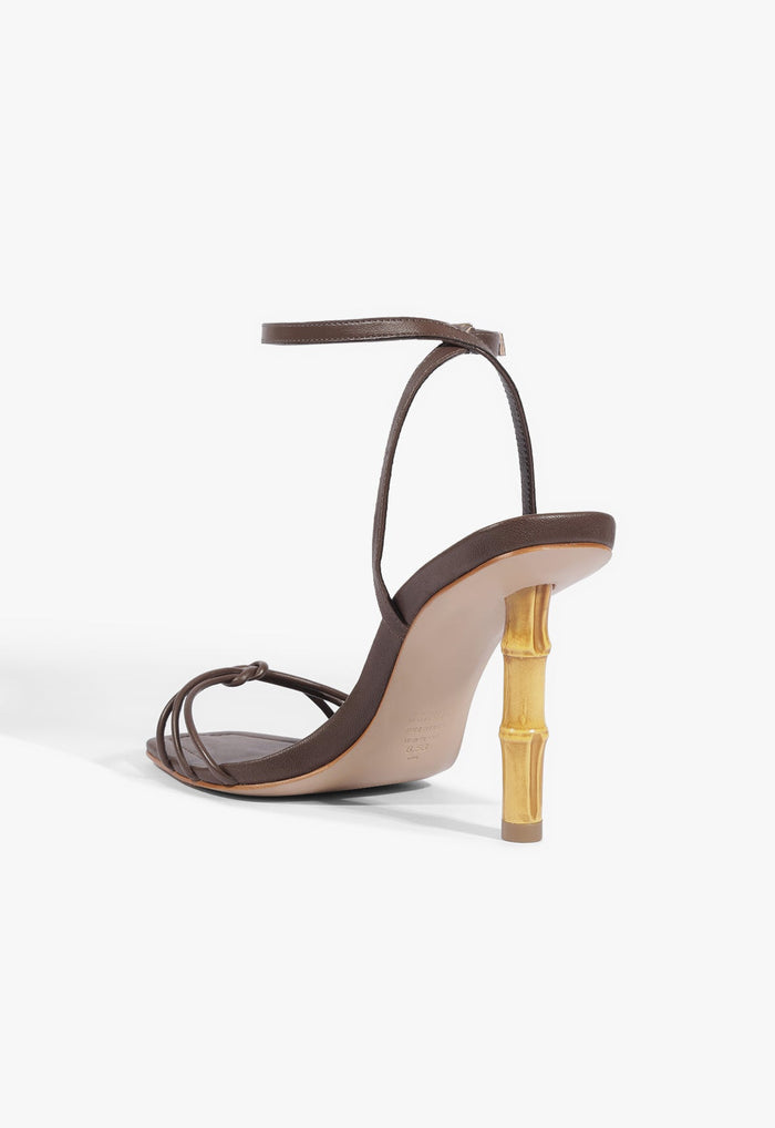 Haven Bamboo Leather Stiletto Sandal - Schutz Shoes
