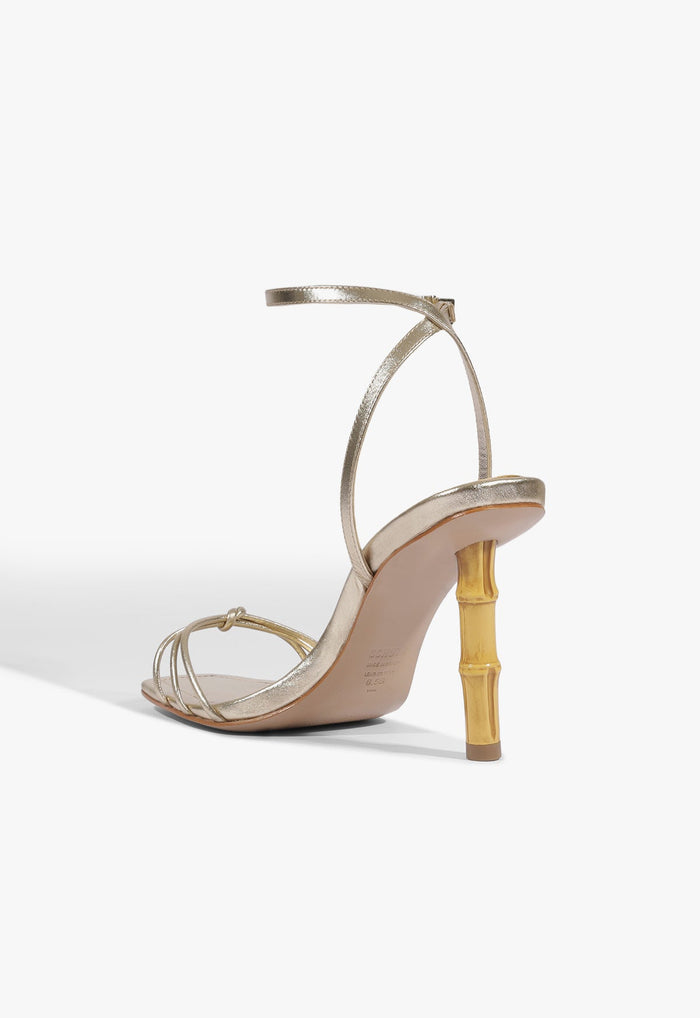 Haven Bamboo Leather Stiletto Sandal - Schutz Shoes