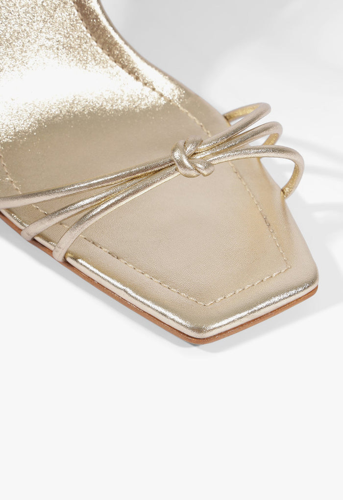 Haven Bamboo Leather Stiletto Sandal - Schutz Shoes
