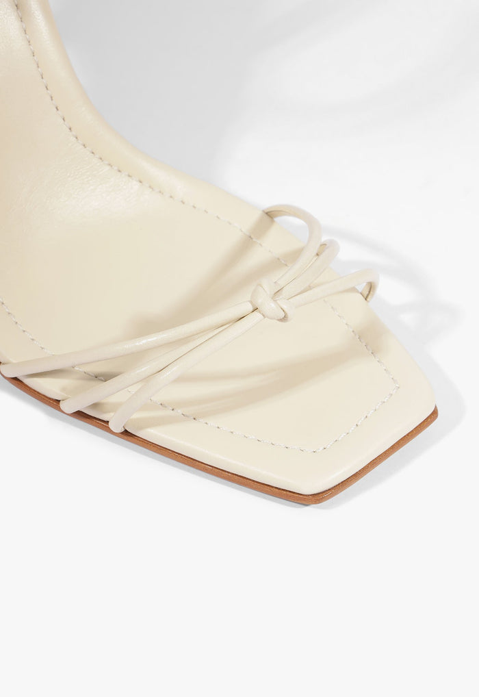 Haven Bamboo Leather Stiletto Sandal - Schutz Shoes