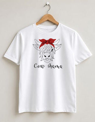 Highland Cow mama T shirt