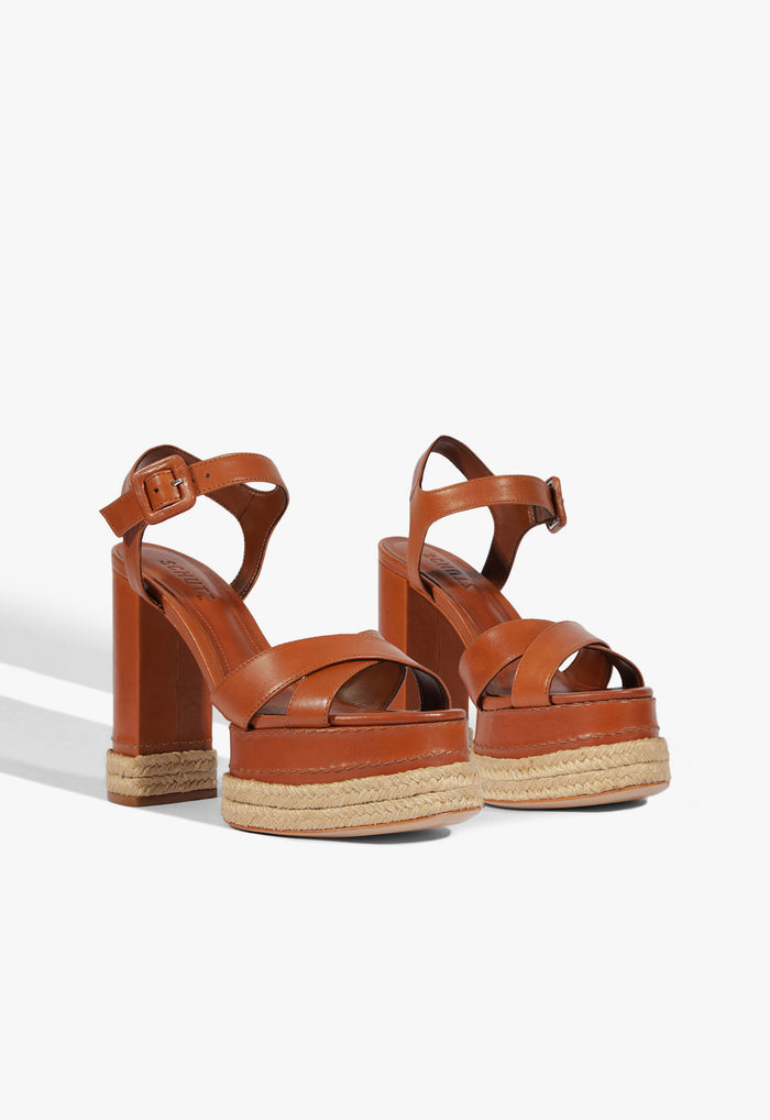 Hilda Rope High Leather Sandal - Schutz Shoes