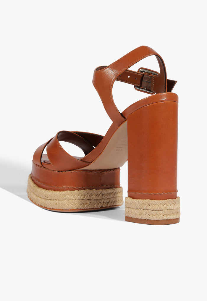 Hilda Rope High Leather Sandal - Schutz Shoes