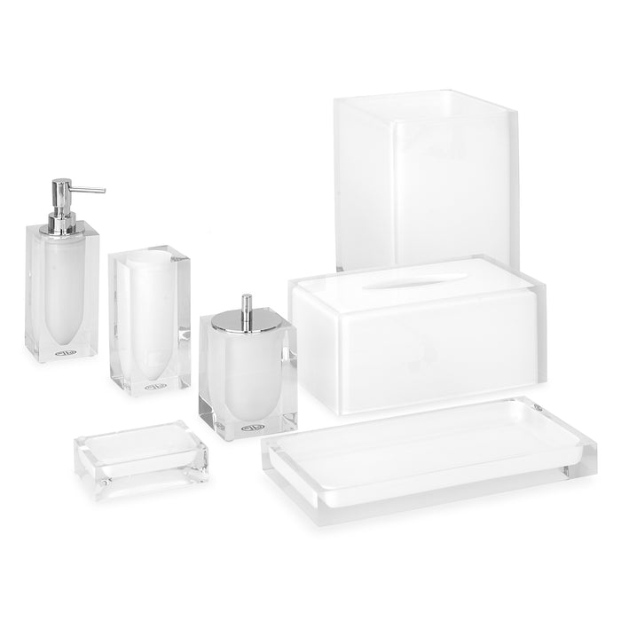 hollywood bath collection clear - angle view