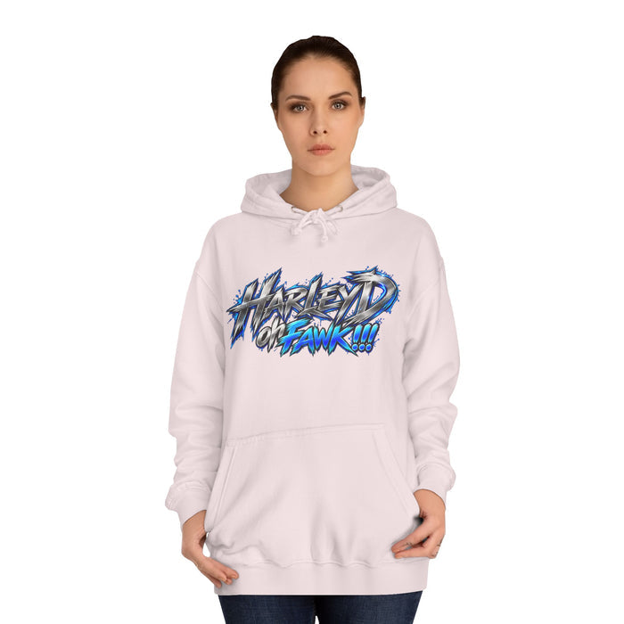 Hyped Hawk Graffiti Hoodie – Streetwear College Pullover