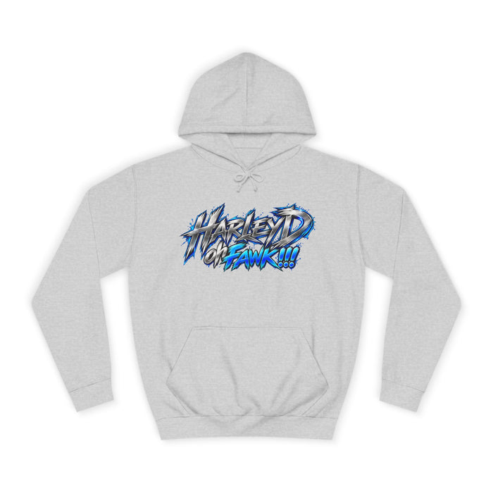 Hyped Hawk Graffiti Hoodie – Streetwear College Pullover