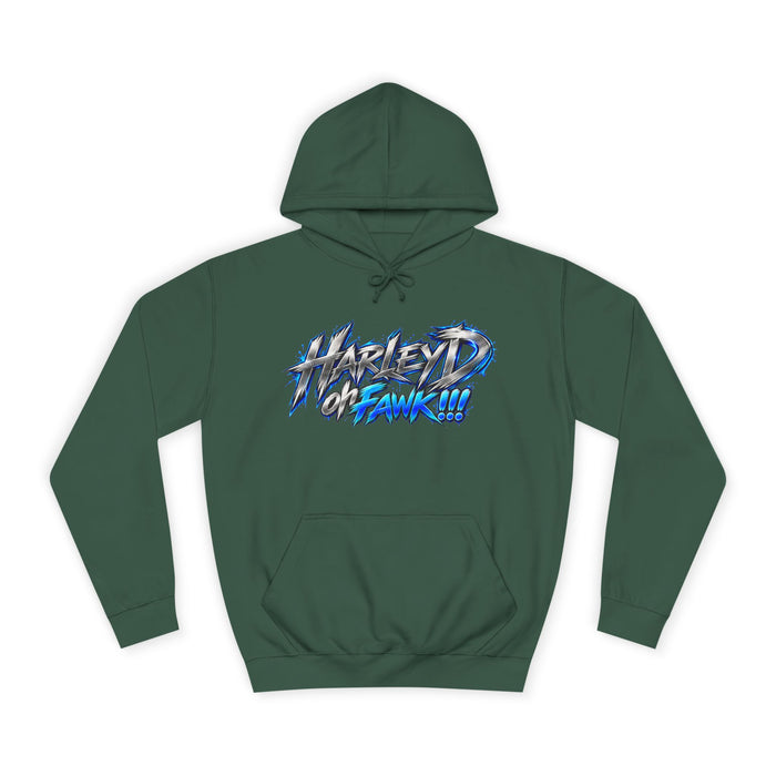 Hyped Hawk Graffiti Hoodie – Streetwear College Pullover