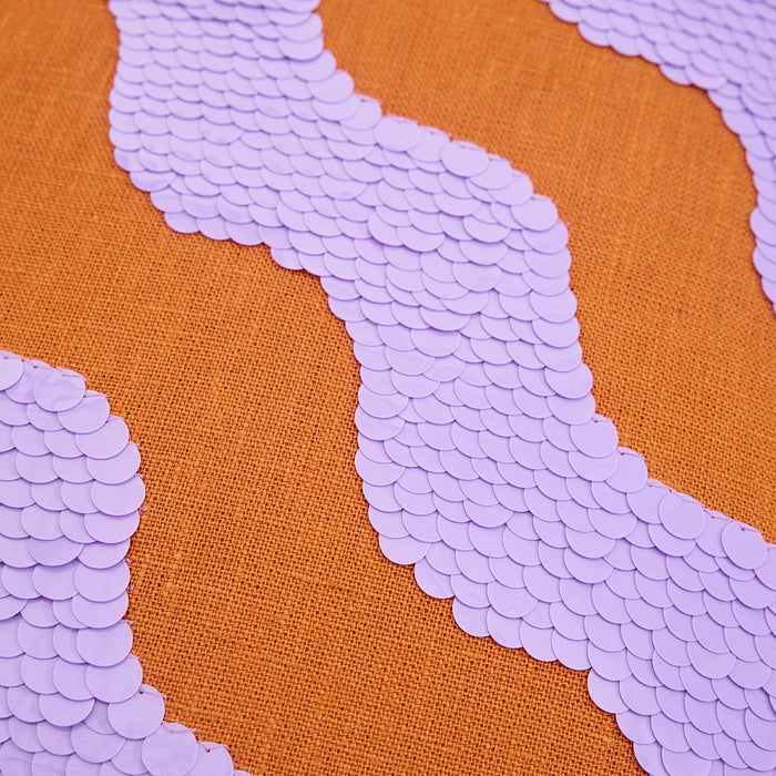 Ibiza pillow waves print