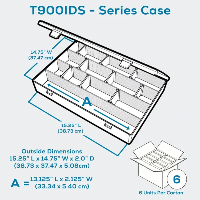 IDS™ Series 6725ID (T900) 4 Compartment Box with 16 IDS Dividers