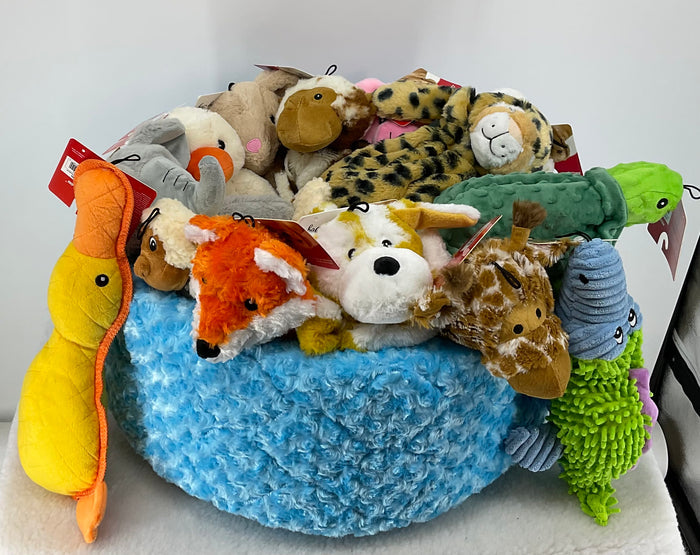 Large Fms Dog Beds toys, soft plush stuffed toy suitable for dogs, with colorful fabric and playful design, perfect for pet play.