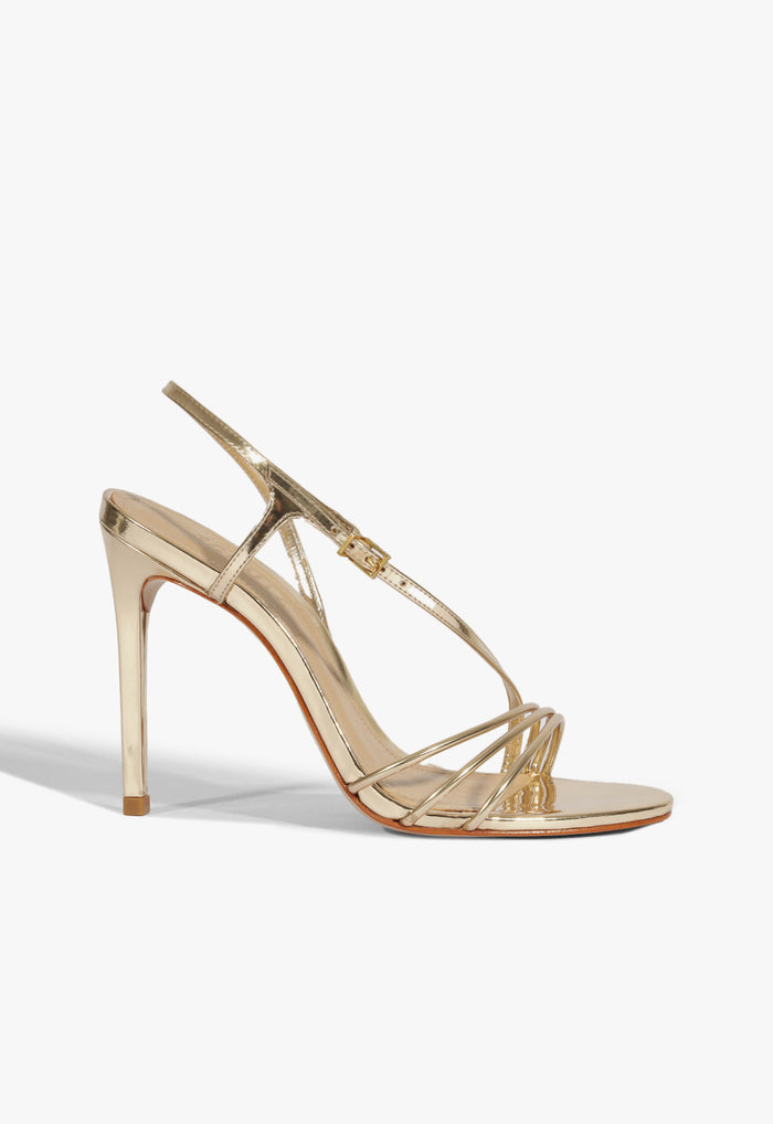 Inez Sandal 5 Gold Metallic - Schutz Shoes