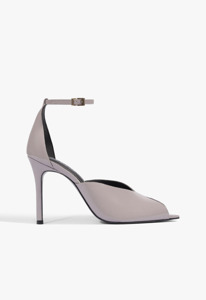 Ingrid Lace Patent Pump 5 Blue Gray Patent - Schutz Shoes