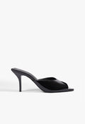 Ingrid Mule Patent Sandal 5 Black Patent - Schutz Shoes