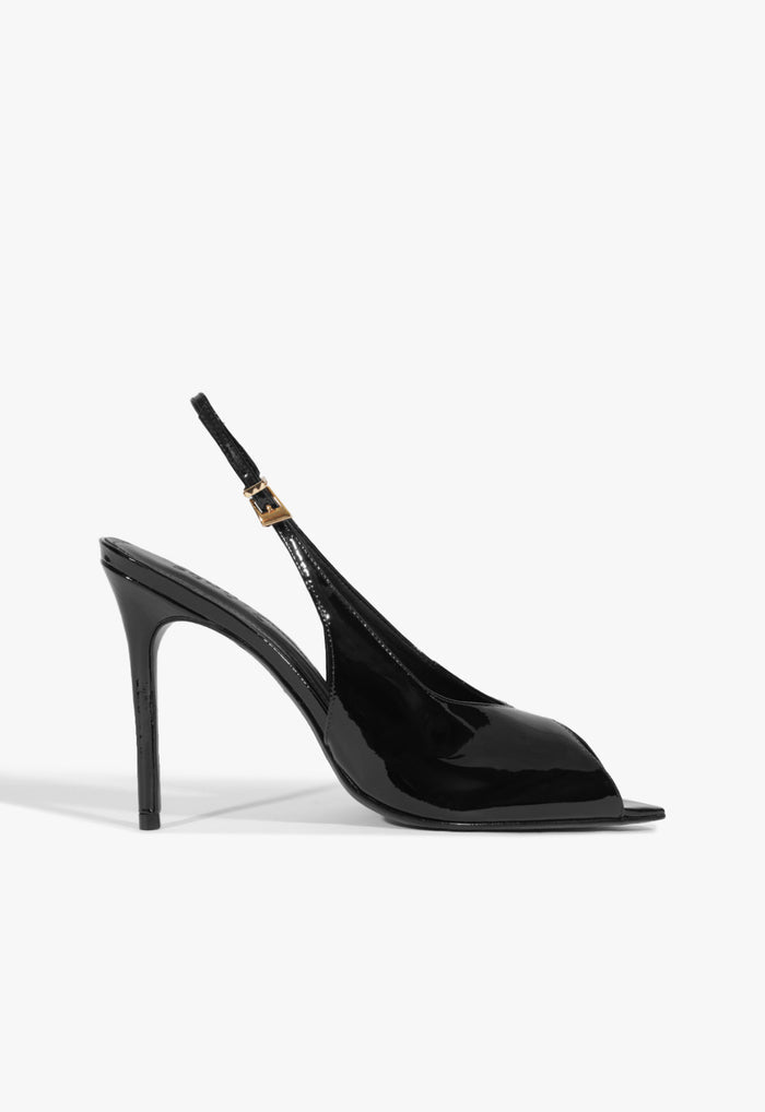 Ingrid Patent Pump 5 Black Patent - Schutz Shoes