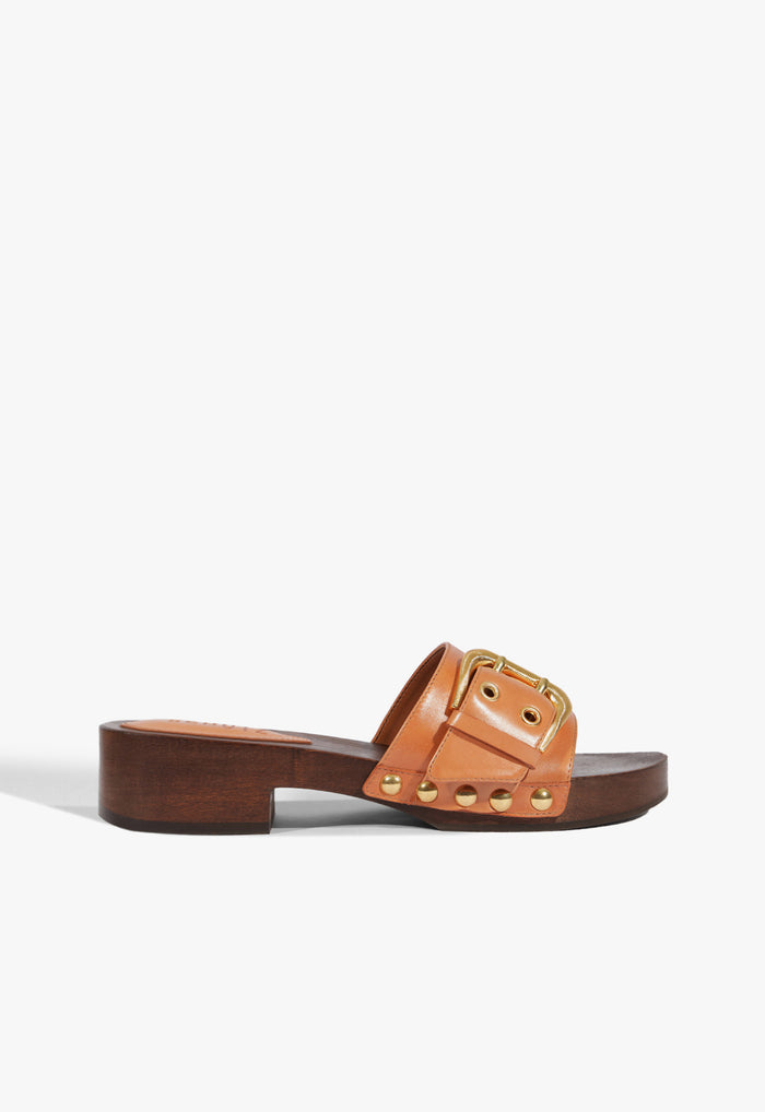 Irie Leather Sandal 5 Earth Clay Leather - Schutz Shoes