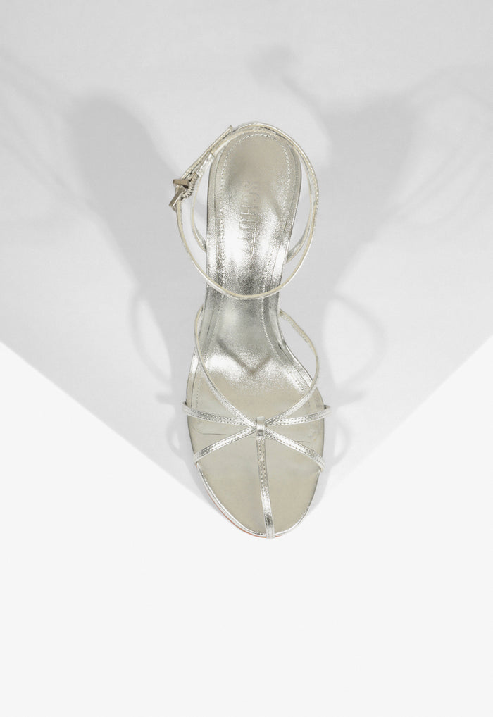 Iris Metallic Leather Caged Sandal - Schutz Shoes
