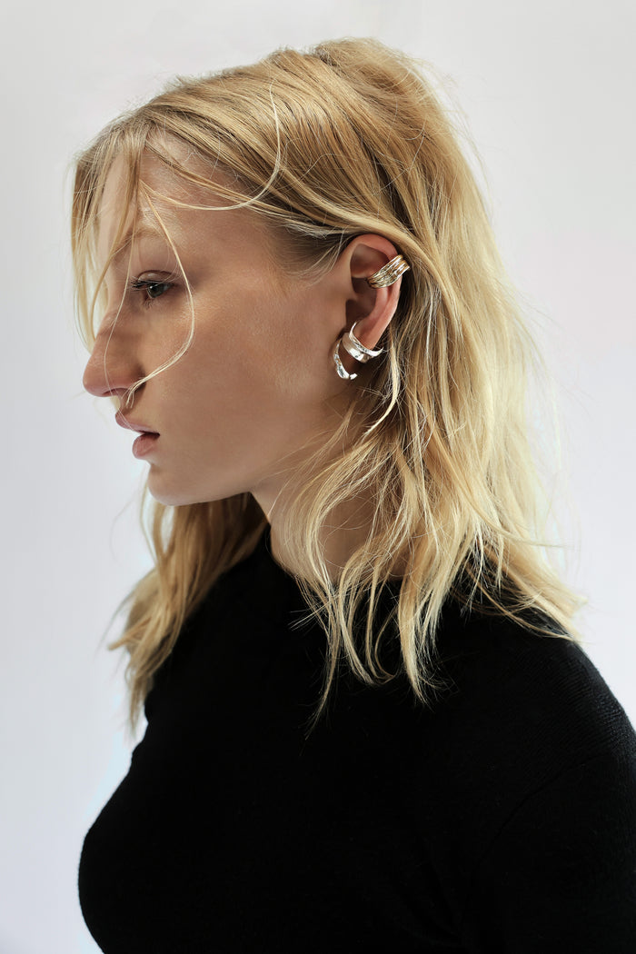 Isla Ear Cuff/Ring Silver