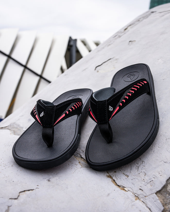 Jack Robinson Sandals - BLACK RED