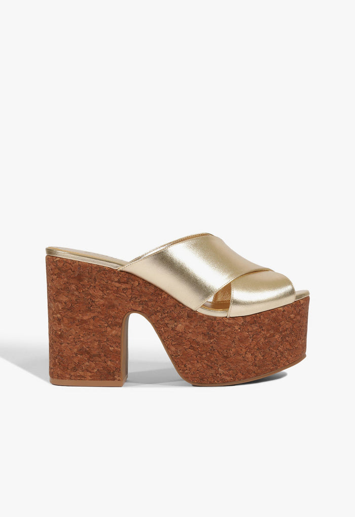 Jaylynn Metallic Sandal 5 Platinum Metallic - Schutz Shoes