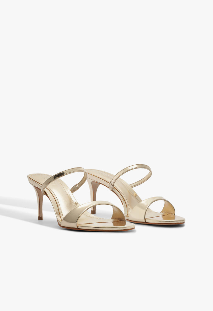 Jessica Mid Mule Leather Sandal - Schutz Shoes