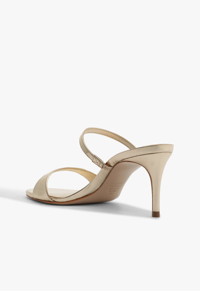 Jessica Mid Mule Leather Sandal - Schutz Shoes