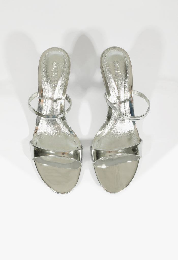 Jessica Mid Mule Leather Sandal - Schutz Shoes