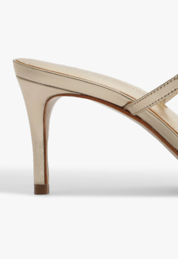 Jessica Mid Mule Leather Sandal - Schutz Shoes