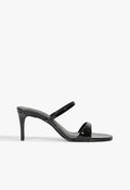 Jessica Mid Mule Patent Sandal 5 Black Patent - Schutz Shoes
