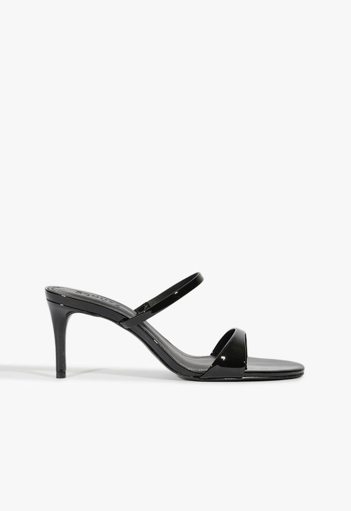 Jessica Mid Mule Patent Sandal 5 Black Patent - Schutz Shoes