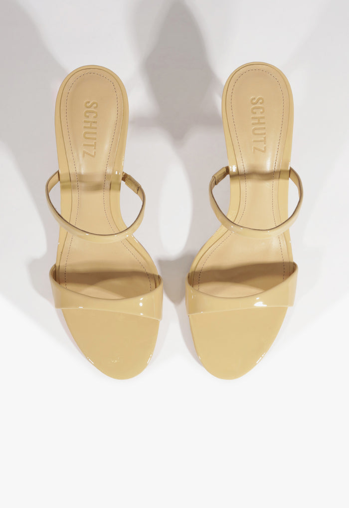 Jessica Mid Mule Patent Sandal - Schutz Shoes