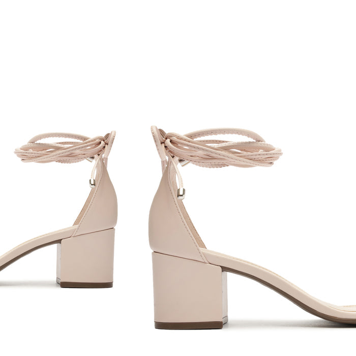 Jessie Mid Block Nappa Leather & Vinyl Sandal - Schutz Shoes