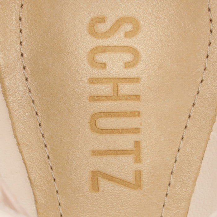 Jessie Mid Block Nappa Leather & Vinyl Sandal - Schutz Shoes