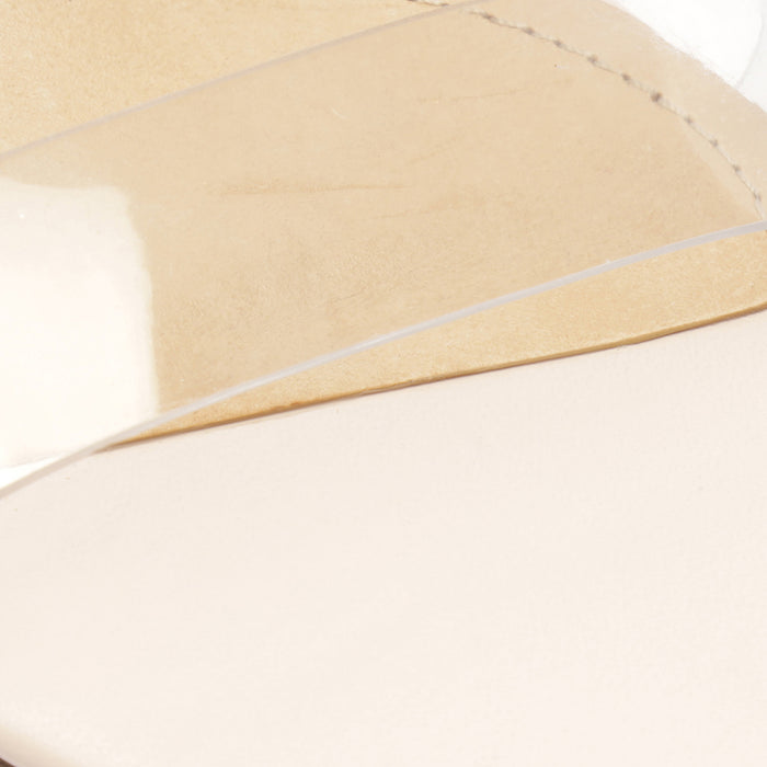 Jessie Mid Block Nappa Leather & Vinyl Sandal - Schutz Shoes