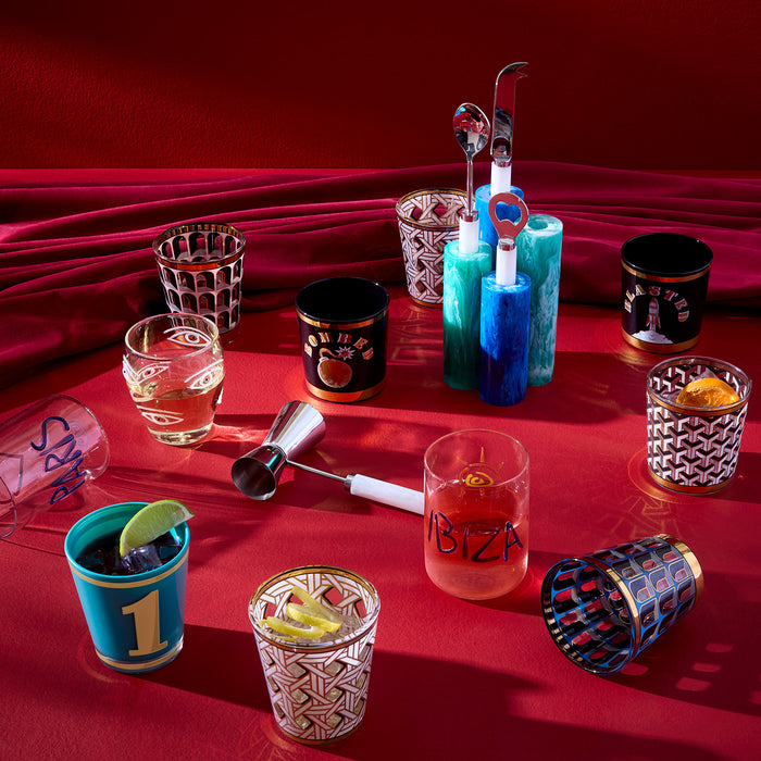 Jet Set Glassware Set - holiday shot