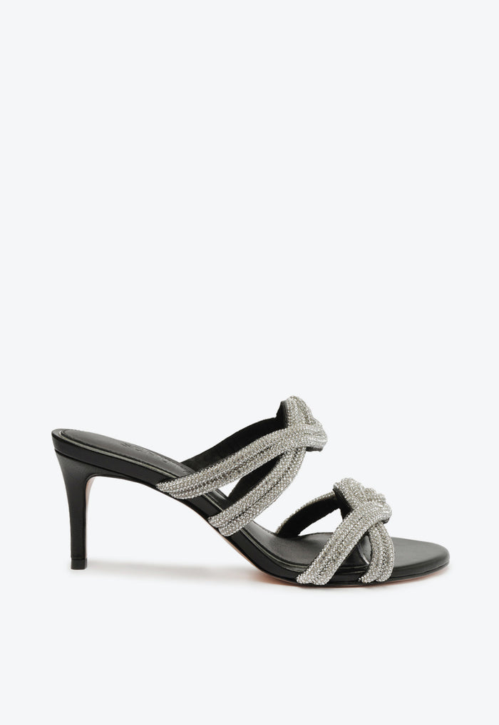 Jocelyn Mule Sandal 5 Black Nubuck - Schutz Shoes