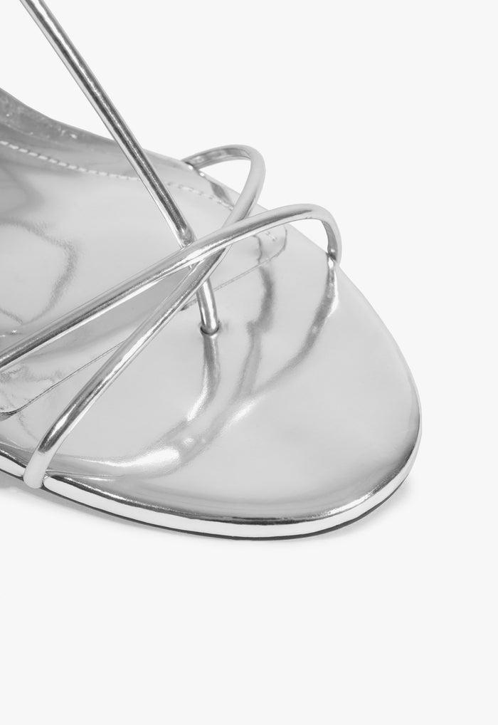 Jules Mid Metallic Leather Sandal - Schutz Shoes