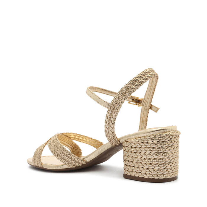 Karima Block Metallic Nappa Sandal - Schutz Shoes