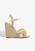 Karima Metallic Nappa Sandal 5 Gold Metallic Nappa - Schutz Shoes