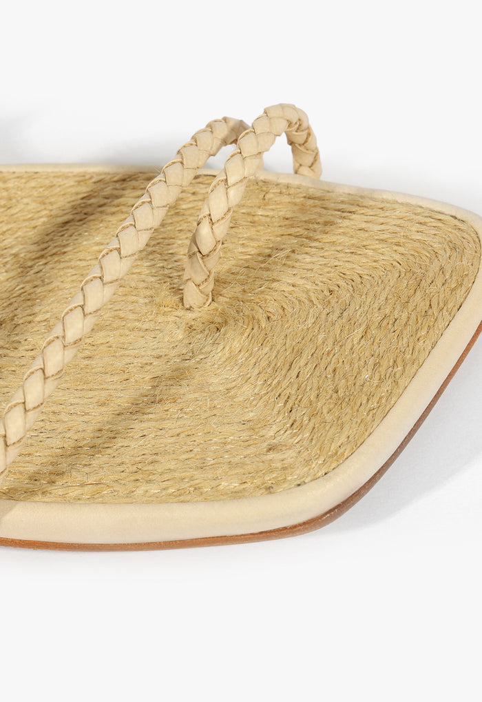 Kaya Straw Mid Sandal - Schutz Shoes