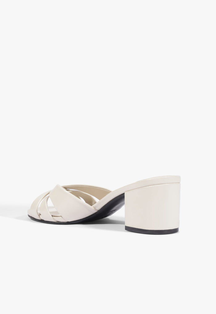 Keefa Block Mule Leather Sandal - Schutz Shoes