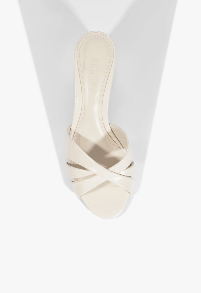 Keefa Block Mule Leather Sandal - Schutz Shoes
