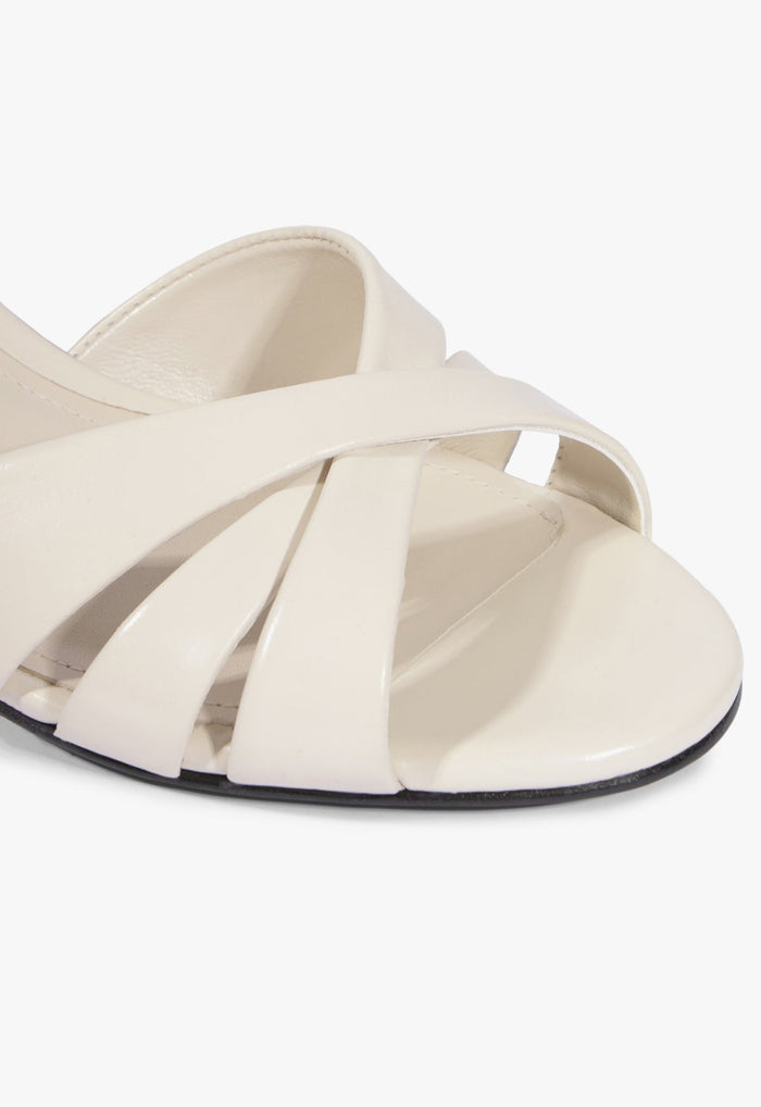 Keefa Block Mule Leather Sandal - Schutz Shoes