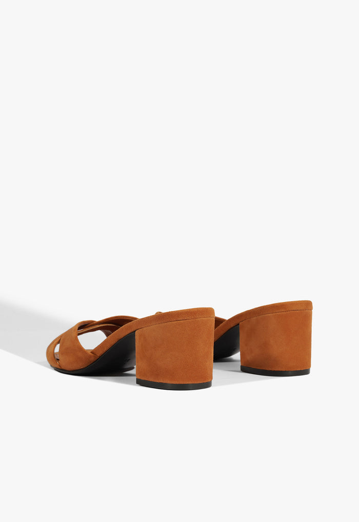 Keefa Block Mule Suede Sandal - Schutz Shoes