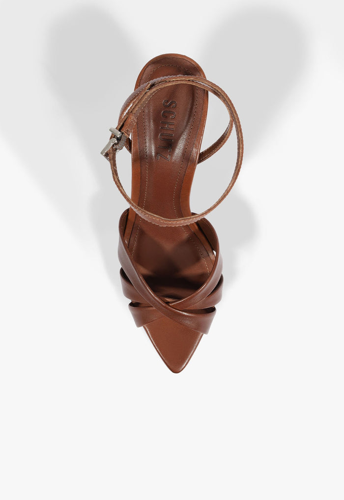 Keefa Flare Leather Sandal - Schutz Shoes
