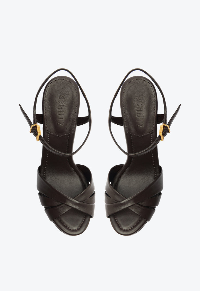 Keefa High Leather Sandal - Schutz Shoes
