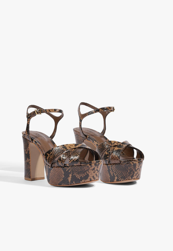 Keefa Leather Platform Sandal - Schutz Shoes
