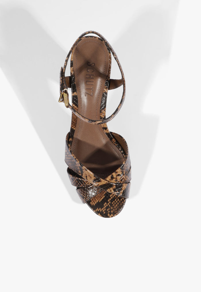 Keefa Leather Platform Sandal - Schutz Shoes