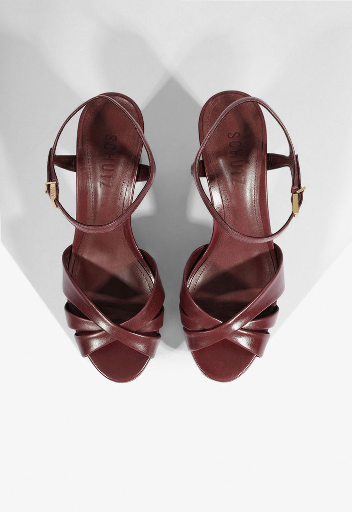 Keefa Leather Platform Sandal - Schutz Shoes
