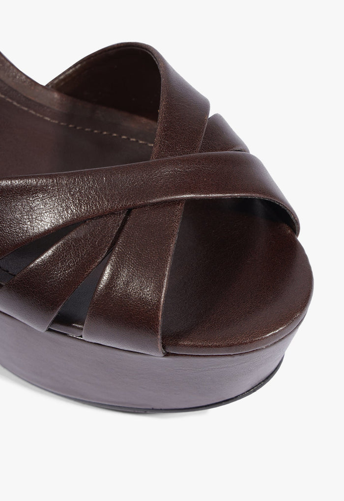 Keefa Leather Platform Sandal - Schutz Shoes