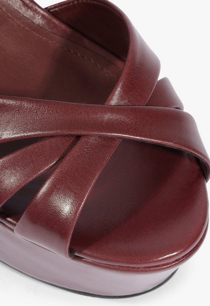 Keefa Leather Platform Sandal - Schutz Shoes